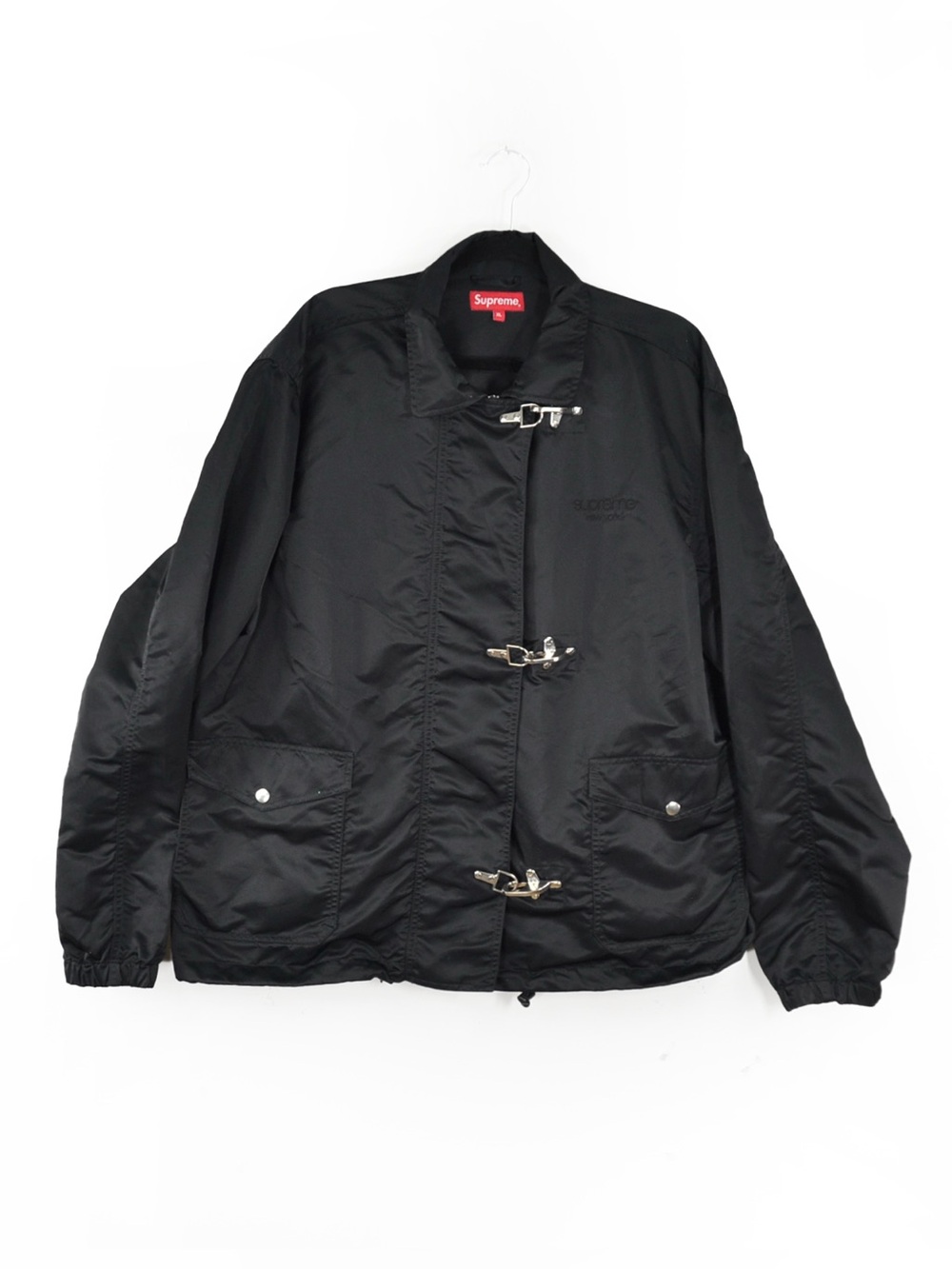 Supreme S/S 18 Turnout Nylon Utility Jacket in Black